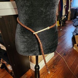 Leather Braided Belt